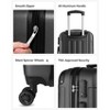 Luggage Sets 5 Piece, Hardside Suitcase with Wheels, TSA Approved - 4 of 4