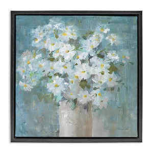 Stupell Industries White Daisy Blooms Abstract Flowers, 18" x 18" - 1 of 4