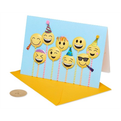 Emoji Cake Pops Card - PAPYRUS