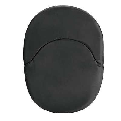 Black Portable Reclining Stadium Seat with Back Support
