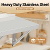 Stainless Steel Wall Shelf NSF Commercial Wall-Mounted Shelving Appliance Equipment Metal Shelving For Kitchen Restaurant Garage Laundry Utility Room - 2 of 4
