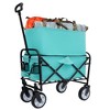 CAVINAS Expandable Folding Wagon for Camping,Shopping Cart with Dual-Layer Storage,All Terrain Beach Wagons for Camping Shopping - 2 of 4