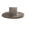 NicBex Round Dining Table 46" Farmhouse Wooden Dining Table Pedestal Base for Dining Room - 4 of 4