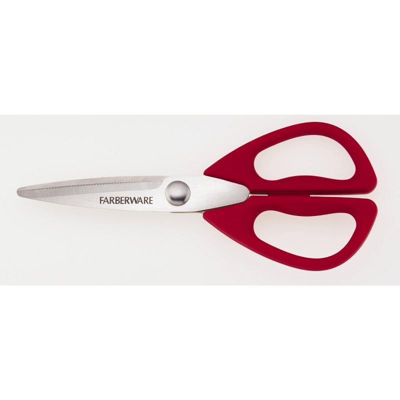 Farberware Professional Stainless Steel All-Purpose Kitchen Shears, Red, 2 of 5