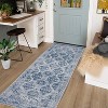 TackView Vintage Rug Irregular Medallion Area Rug Ultra-Thin Non Slip Floral Print Indoor Mat for Living Room Dining Room Bedroom - 2 of 4