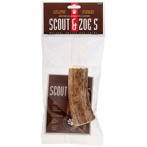 Scout & Zoe's: Elk Antler - Medium - Dog Chew, 15-30lb Breeds, Heavy Chewers - 1 of 4