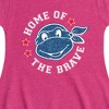 Girls' - Teenage Mutant Ninja Turtles - Born Raised Usa Fit & Flair Cap Sleeve Dress - 2 of 2