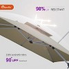 PURPLE LEAF Premium Patio Umbrella Classic SUNBRELLA Cantilever Umbrellas with Base 360 Degree Rotation for Garden Pool - 2 of 4
