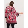Avenue Women's Plus Size Scarf Print Tunic - 3 of 4