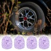 Unique Bargains Valve Stem Caps Handmade Faux Crystal Rhinestone Universal Auto Car Tire Valve Caps Chrome Dustproof Bling 4 Pcs - 3 of 4