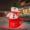 Nifti Nest Inflatable Christmas Decor - Snowman in a Mug - 3 of 4