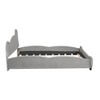 Whisen Velvet Platform Bed with Bear-Shaped Headboard and Bed-End Storage Pocket - 4 of 4