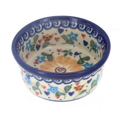 Blue Rose Polish Pottery Butterfly Small Bowl