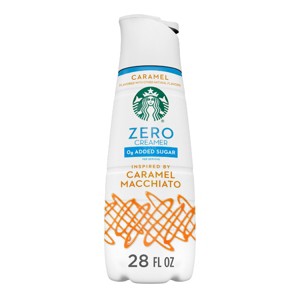 Starbucks Zero Sugar Caramel Macchiato Coffee Creamer - 28 fl oz - 1 of 4
