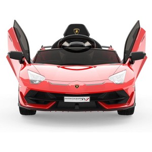 Garvee 12V Licensed Lamborghini Kids Electric Ride-On Car with Remote Control LED Lights and Sound System - 1 of 4