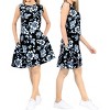 LA LEELA Women's Summer Mini Beachwear Swim suit Holiday Dress Loose Casual Bathing Suit Cover Ups - 3 of 4