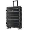 FONTOI Hardshell Luggage Set 3 Piece(20/24/28 Inch), Travel Suitcase with Spinner Wheels for Men Women, Black, 11.3"*29.4"*19.5" - 2 of 4