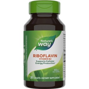 Nature’s Way Riboflavin Vit B2 400mg Tablets, 30 Ct - 1 of 4