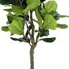 Artificial Tree - Faux 50" Potted Fiddle Leaf Fig Tree - FXP2002 - Green - Safavieh - 3 of 4