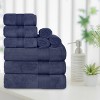 Luxury Cotton Heavyweight Solid Plush Towel Set by Blue Nile Mills - 2 of 4