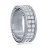Metallo Stainless Steel Double Row CZ Polished Eternity Band - Available Sizes:  9 ,  13 ,  12 ,  11 ,  10 - 2 of 3