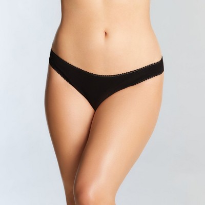 Ongossamer Women's Cabana Cotton Hip G Thong In Black, Size Small/medium :  Target