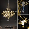 37.4" Crystal Chandelier, Farmhouse Ceiling Pendant Hanging Light Fixture for Dining Room,Bedroom,Living Room,Entryway,Foyer - 3 of 4