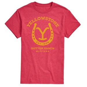 Men's - Yellowstone - Horseshoe Lockup Short Sleeve Graphic T-Shirt - 1 of 4