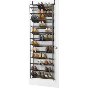 Heavy-Duty Over the Door Shoe Organizer - Sturdy Metal & Mesh Construction, Durable Hanging Rack for Maximum Closet Storage - 1 of 4