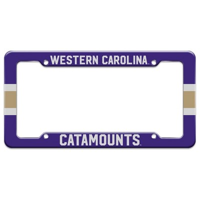 Western Carolina University Stripe License Plate Tag Frame