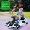 24V Kids Electric Drift Go Kart, Ride On Car w/Variable Speed up to 7.5MPH, Music, LED Lights, USB & Low-Power Alarm - 3 of 4