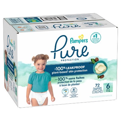 Pampers Pure Protection Diapers - (Select Size and Count)
