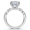 Pompeii3 Certified 4.05Ct Emerald Cut Diamond Engagement Ring 14k White Gold Lab Created - 2 of 4