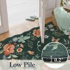2'x3' Floral Rugs for Entryway, 2x3ft Washable Kitchen Rugs Ultra-Thin Soft Rug, Non Slip Indoor Door Mat Stain Low-Pile Throw Rug - 3 of 4
