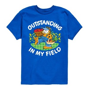 Boys' - Garfield - Outstanding In My Field Short Sleeve Graphic T-Shirt - 1 of 4