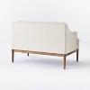 Howell Upholstered Loveseat with Wood Base Cream - Threshold™ designed with Studio McGee - 4 of 4