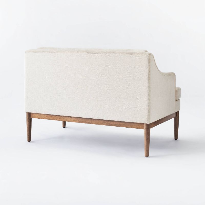 Howell Upholstered Loveseat with Wood Base Cream - Threshold&#8482; designed with Studio McGee, 5 of 11