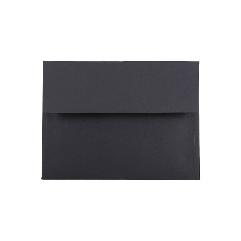 JAM Paper A6 Invitation Envelopes 4.75 x 6.5 Black Bulk 250/Box (22115363H) , 1 of 5