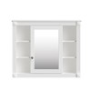 Grungis Wall Mounted Bathroom Storage Cabinet,35'' x28'' Medicine Cabinet with 6 Open Shelves and Mirror,Storage Cabinet for Bathroom - 4 of 4