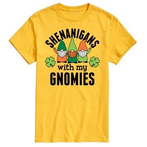 Men's - Instant Message - Shenanigans With My Gnomies Short Sleeve Graphic T-Shirt - 1 of 4