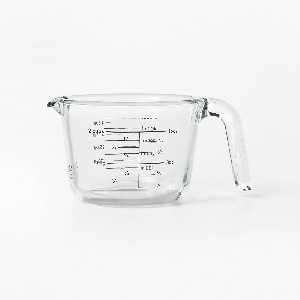 2 Cup Glass Measuring Cup Clear - Figmintâ„¢