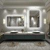Apmir Super Bright Front & Back LED Lighted Anti-Fog Aluminum Alloy Framed Tempered Glass Bathroom/Vanity Mirror with ETL & 3-Year Warranty - 3 of 4