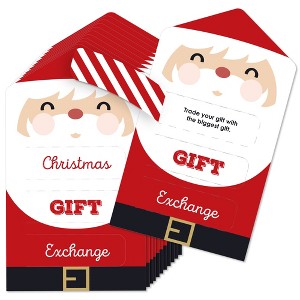 Big Dot of Happiness Jolly Santa Claus - Christmas Party Game Pickle Cards - White Elephant Gift Exchange Pull Tabs - Set of 12 - 1 of 4