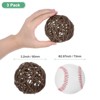 Unique Bargains Wicker Rattan Decorative DIY Crafts Balls for DIY Crafts 3.1 Inch 3 Pcs - 2 of 4