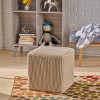 Tessie Knitted Foot Stool - Christopher Knight Home - 2 of 4
