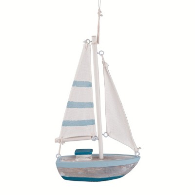 Gallerie II Aqua Sailboat Ornament