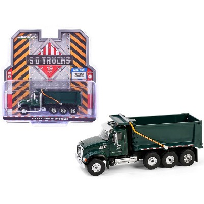 2019 Mack Granite Dump Truck "NYC Dept of Parks & Recreation" Dark Green "S.D. Trucks" Series 1/64 Diecast Model by Greenlight