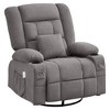 Ridstar Massage Accent Chair with Rocking Function & Two Cup Holders for Living Room-Grey - 4 of 4