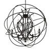 CWI Lighting Campechia 9 Light Up Chandelier With Brown Finish - 4 of 4