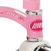 Radio Flyer 33PZ 12 Inch Spoked Front Wheel Kids Classic Style Steel Framed Dual Deck Tricycle with Handlebar Bell and Streamers, Pink - 3 of 4